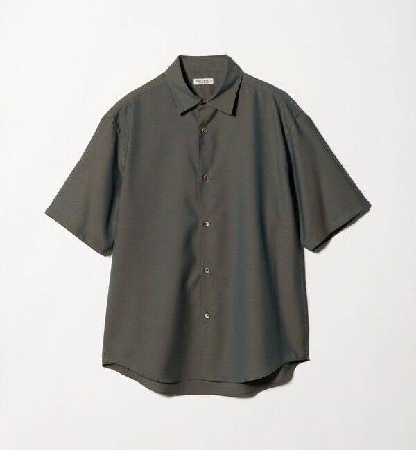 BEAUTY&YOUTH UNITED ARROWS「尾州 TW レギュラー ショートスリーブ シャツ GRANDE TAPERD型 ウォッシャブル MADE IN JAPAN」|シャツ・ブラウス|OLIVE