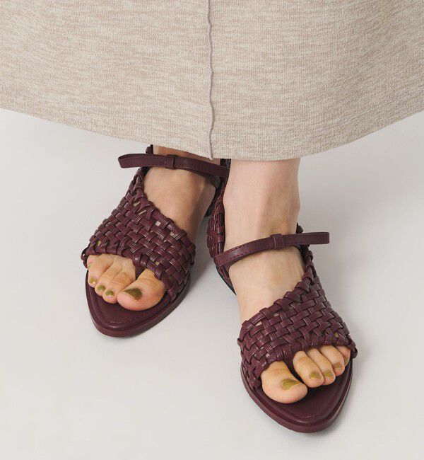 BEAUTY&YOUTH UNITED ARROWS「＜JW PEI＞Jocelyn Weave Strap サンダル」|サンダル|WINE