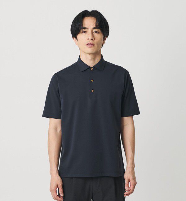 BEAUTY&YOUTH UNITED ARROWS「クール ハイゲージ モクロディ ポロシャツ 接触冷感 抗菌防臭」|Tシャツ・カットソー|