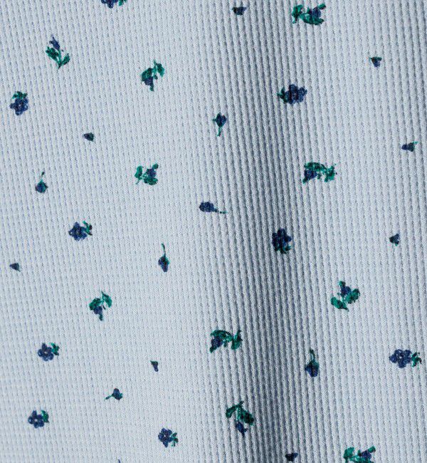 BEAUTY&YOUTH UNITED ARROWS「フラワー ワッフル ショートスリーブTシャツ」|Tシャツ・カットソー|