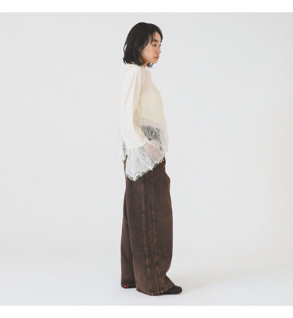 Ray BEAMS 「オーバーダイ デニム パンツ」|デニム|