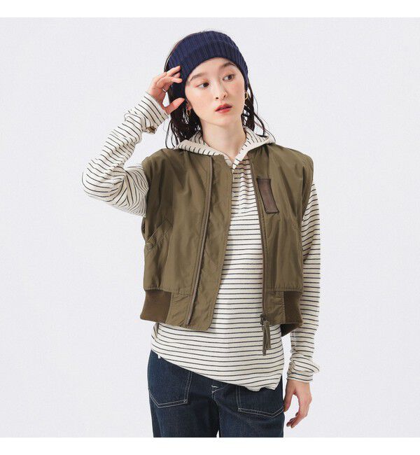 BEAMSBOY「デタッチ スリーブ ミリタリー ブルゾン」|ブルゾン・スタジャン|