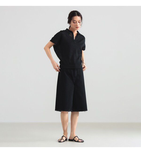 Demi-Luxe BEAMS 「SLOANE / 10ゲージ スキッパー ハーフスリーブ ニット」|ニット・セーター|