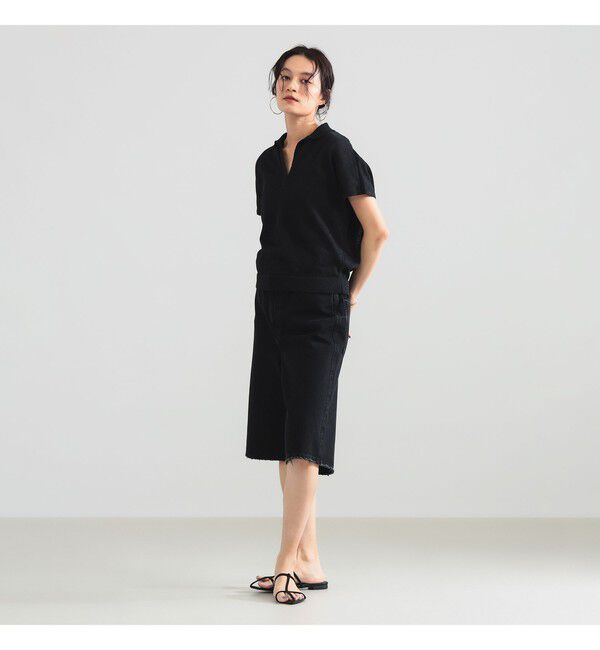 Demi-Luxe BEAMS 「SLOANE / 10ゲージ スキッパー ハーフスリーブ ニット」|ニット・セーター|