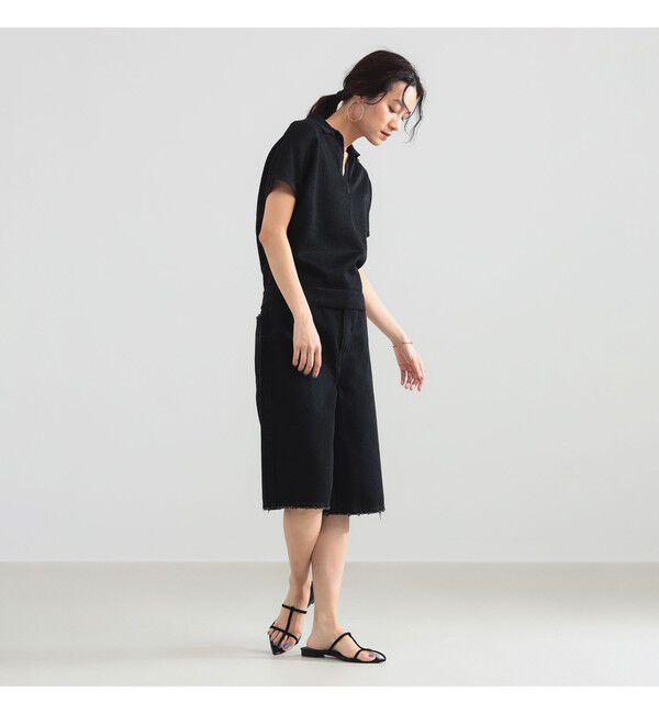 Demi-Luxe BEAMS 「SLOANE / 10ゲージ スキッパー ハーフスリーブ ニット」|ニット・セーター|