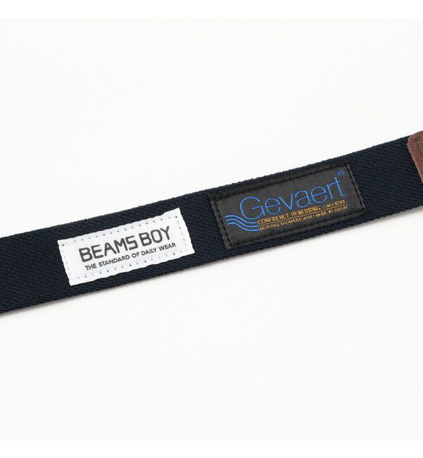 BEAMSBOY「GEVAERT BANDWEVERIJ / 30mm ストライプ ライン ベルト」|ベルト|
