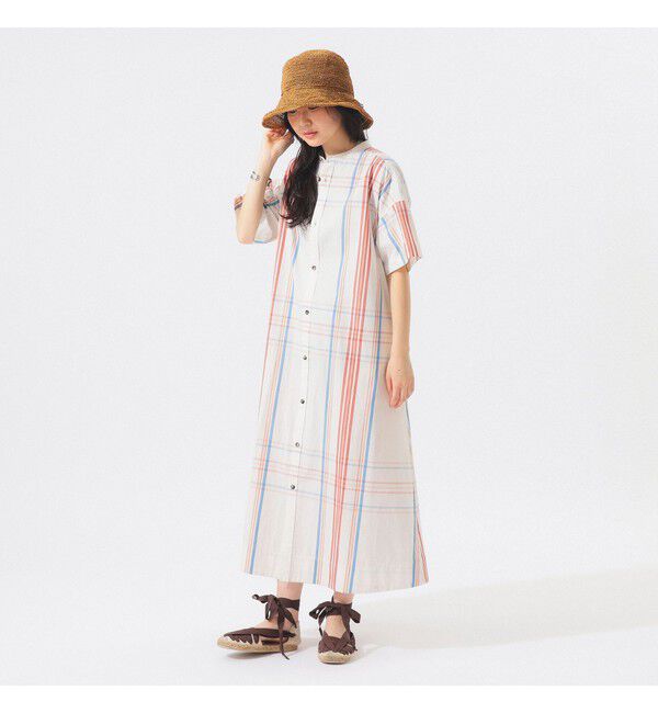 BEAMSBOY「ボーイ ビッグ タータン ワンピース」|ワンピース|