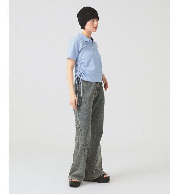 Ray BEAMS 「サイド ドロスト ポロシャツ」|Tシャツ・カットソー|