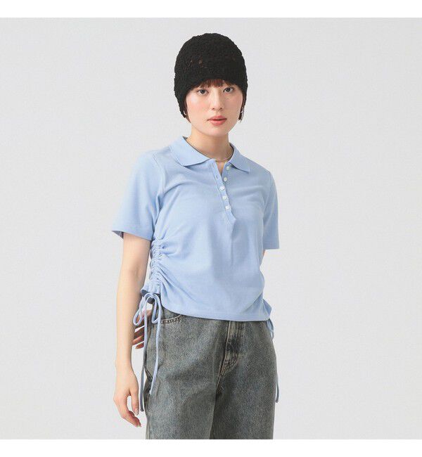Ray BEAMS 「サイド ドロスト ポロシャツ」|Tシャツ・カットソー|