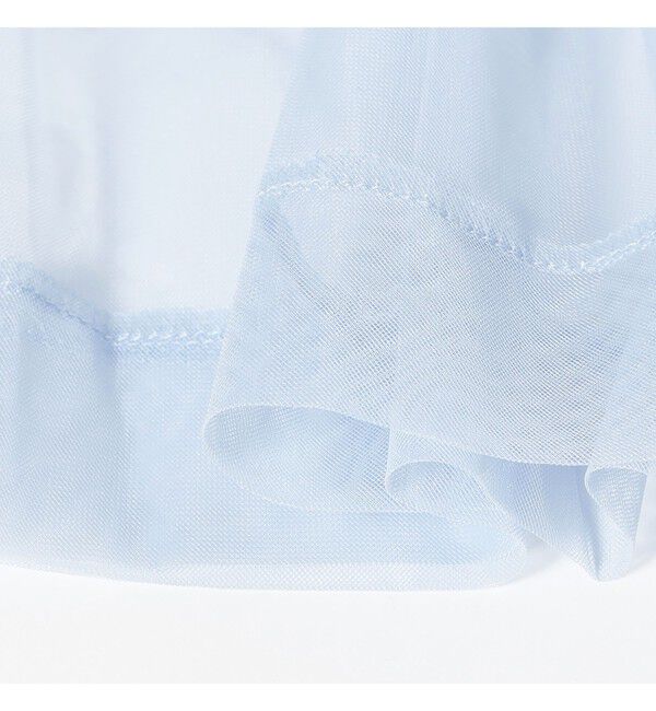 Ray BEAMS 「チュール シャーリング ノースリーブ」|Tシャツ・カットソー|