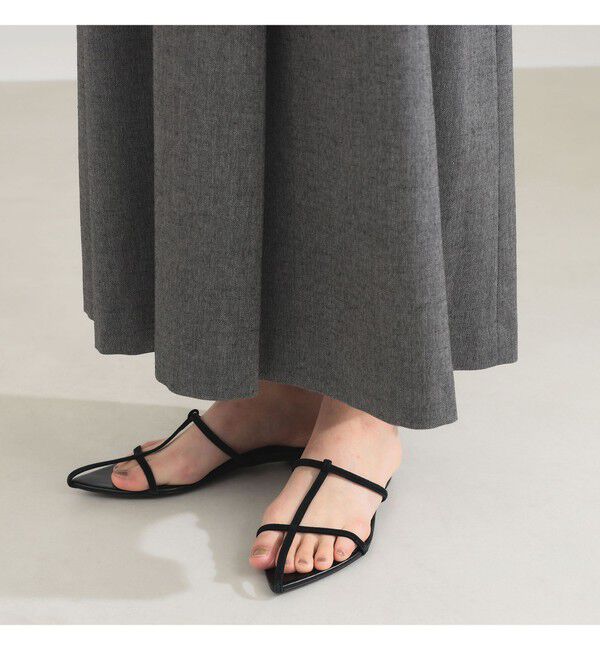 Demi-Luxe BEAMS 「AK+1 / Vネック フレア ノースリーブ ワンピ―ス」|ワンピース|