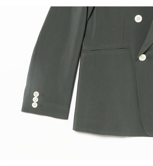 Demi-Luxe BEAMS 「AK+1 / シアー 4ボタン ダブル ジャケット」|ダッフルコート|