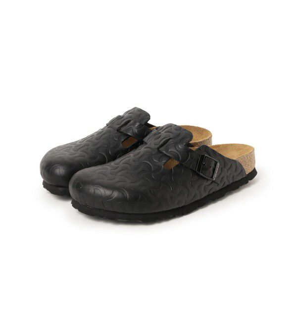 BEAMSBOY「【別注】BIRKENSTOCK / BOSTON &ldquo;BONE PATTERN&rdquo; Smooth BLACK」|サンダル|