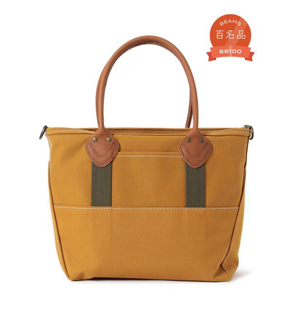 BEAMS PLUS「L.L.Bean / 別注 Deep Bottom Leather Handle Zip Tote M」|その他|BROWN