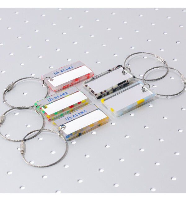 BEAMS「ミラー付き ネームプレート キーホルダー」|キーケース|