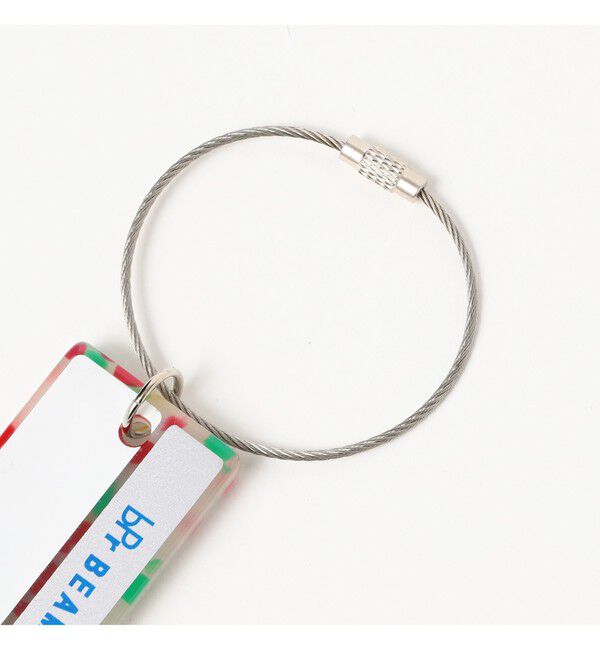 BEAMS「ミラー付き ネームプレート キーホルダー」|キーケース|