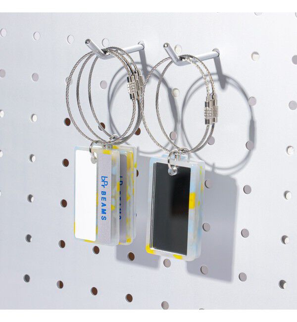 BEAMS「ミラー付き ネームプレート キーホルダー」|キーケース|SAX_MIX