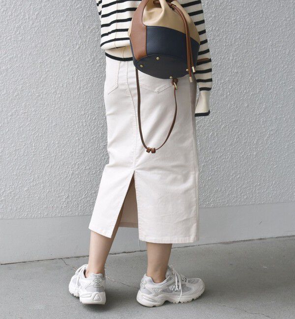 SHIPS for women「*〈手洗い可能〉ストレッチ コーデュロイ イージー ナロー スカート ◇」|タイト|