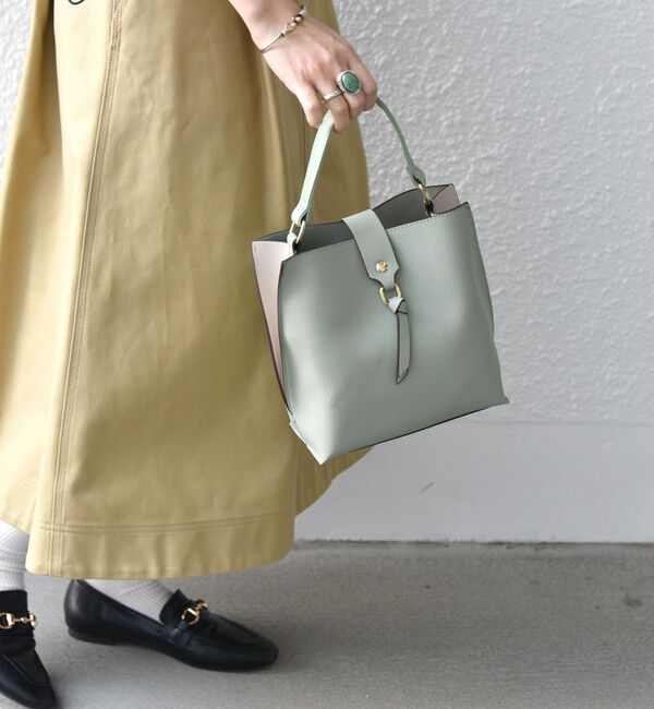 SHIPS any「SHIPS any: バイカラー2WAY スクエア ショルダー バッグ」|ショルダー・メッセンジャー|