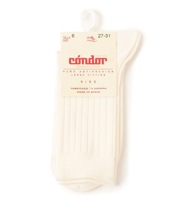 SHIPS KIDS「condor:ベーシック ショート リブ ソックス」|ソックス|オフホワイト