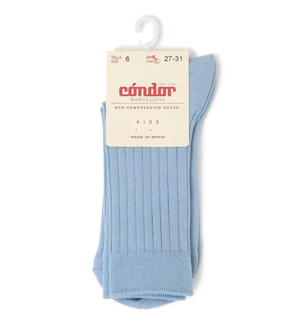 SHIPS KIDS「condor:ベーシック ショート リブ ソックス」|ソックス|サックスブルー