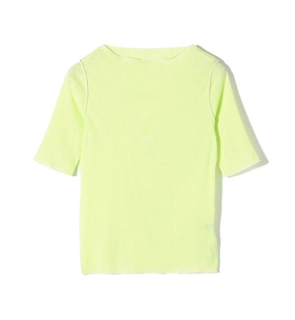 SHIPS for women「〈手洗い可能〉ドライテレコ ボートネック 5分袖 カットソー」|Tシャツ・カットソー|