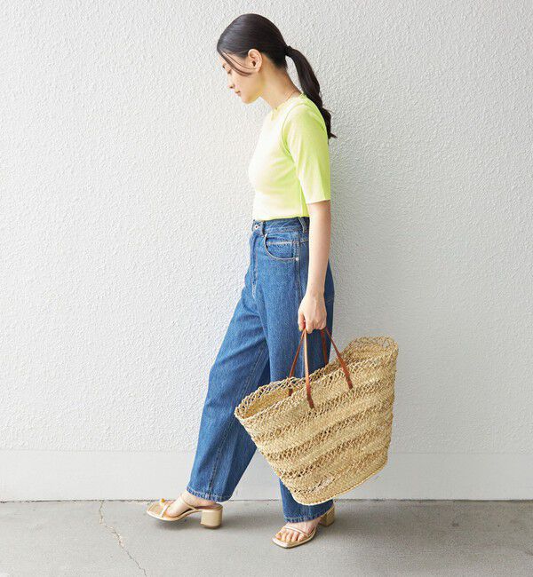 SHIPS for women「〈手洗い可能〉ドライテレコ ボートネック 5分袖 カットソー」|Tシャツ・カットソー|