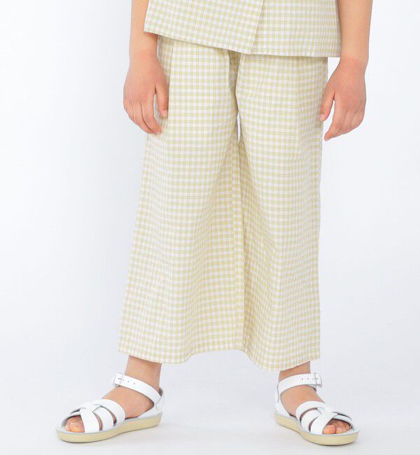 SHIPS KIDS「SHIPS KIDS:100～130cm / ワイド ロング パンツ」|その他|イエロー系