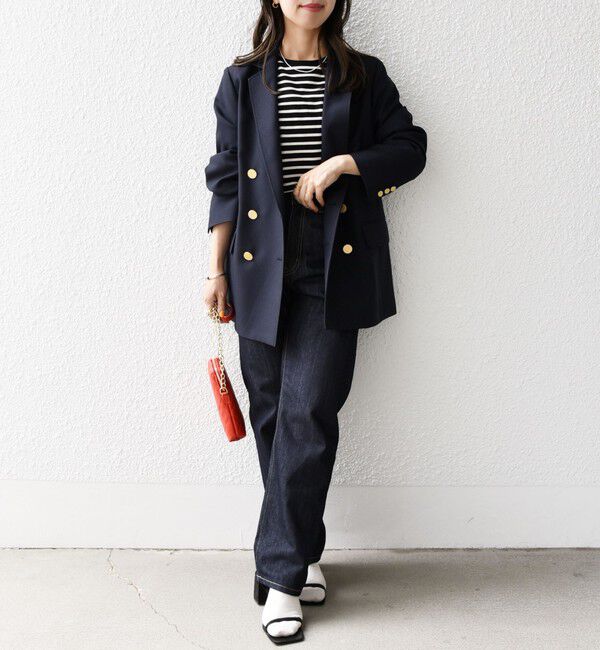 SHIPS any「SHIPS any:〈洗濯機可能〉アイビー ブレザー ダブル ジャケット」|テーラードジャケット|