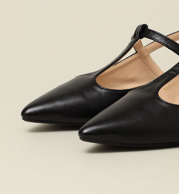 quaranciel「quaranciel: Tストラップ ポインテッド パンプス」|パンプス|