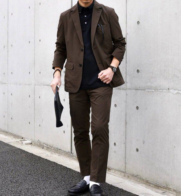 SHIPS any「SHIPS any: 〈撥水・軽量・ストレッチ〉SOLOTEX(R) シアサッカー  セットアップ スーツ◇」|スーツ|