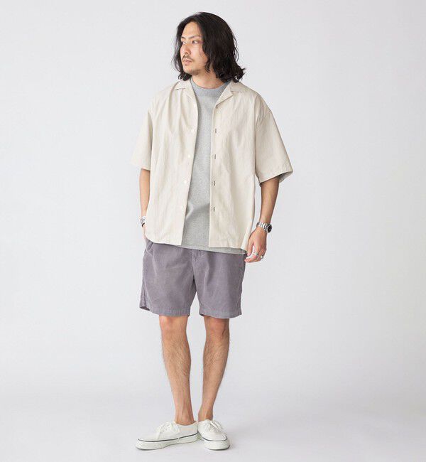 SHIPS「SHIPS: ナイロン ステッチ オープンカラー シャツ」|シャツ・ブラウス|