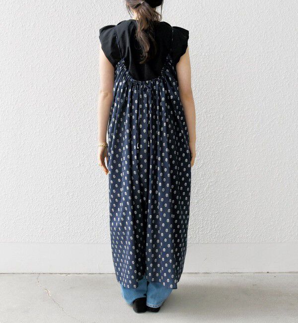 SHIPS any「SHIPS any:〈洗濯機可能〉グリッター プリント ギャザー キャミ ワンピース」|ワンピース|