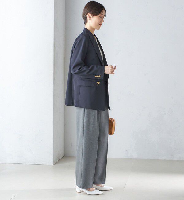 SHIPS for women「ウール ギャバ ダブル ブレザー」|テーラードジャケット|