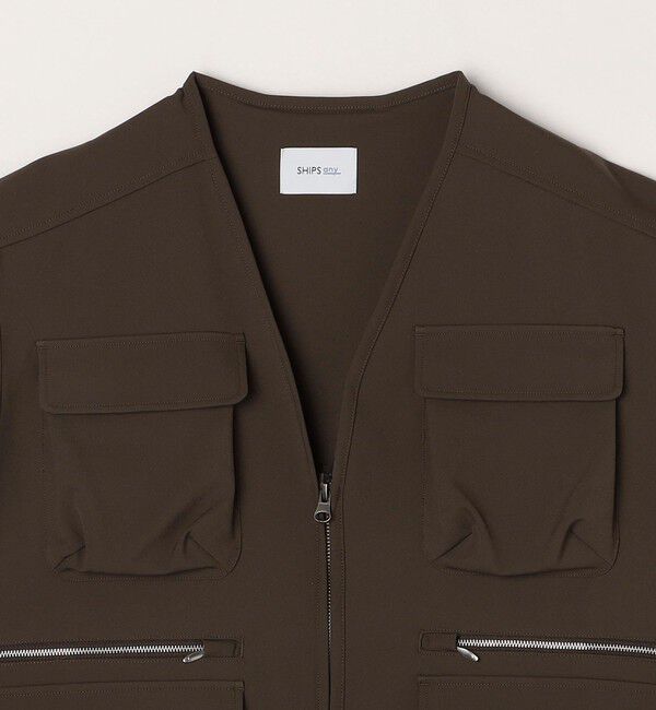 SHIPS any「SHIPS any: 〈洗濯機可能〉ストレッチ ナイロン マルチポケット ベスト (セットアップ対応)◇」|ベスト・ジレ|