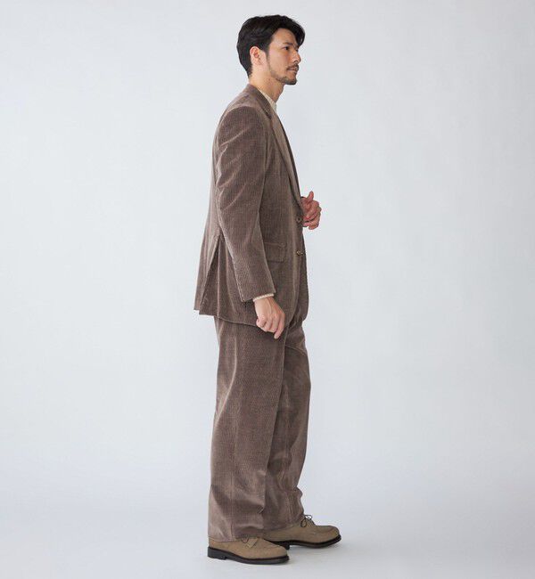 SHIPS「【SHIPS別注】CARUSO: AIDA ワイドラペル コーデュロイ ジャケット」|テーラードジャケット|