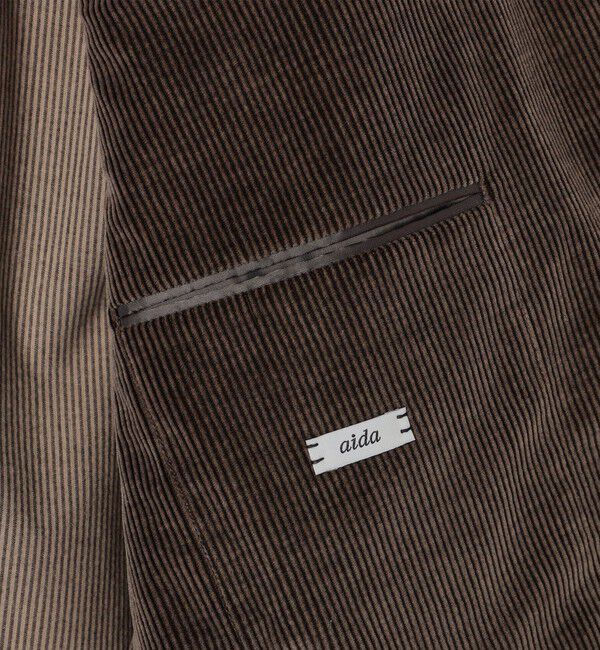 SHIPS「【SHIPS別注】CARUSO: AIDA ワイドラペル コーデュロイ ジャケット」|テーラードジャケット|