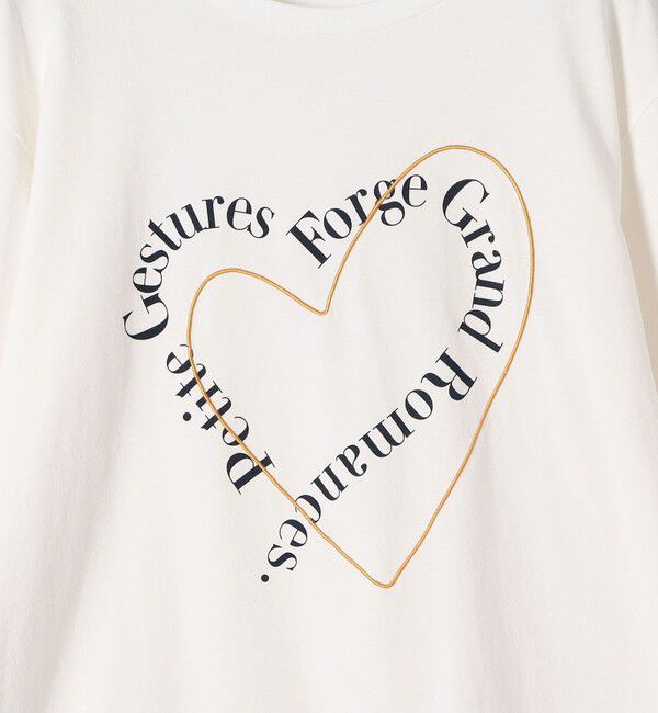 SHIPS for women「【WEB限定】バリエーション ロゴ プリント ロングスリーブ TEE」|Tシャツ・カットソー|