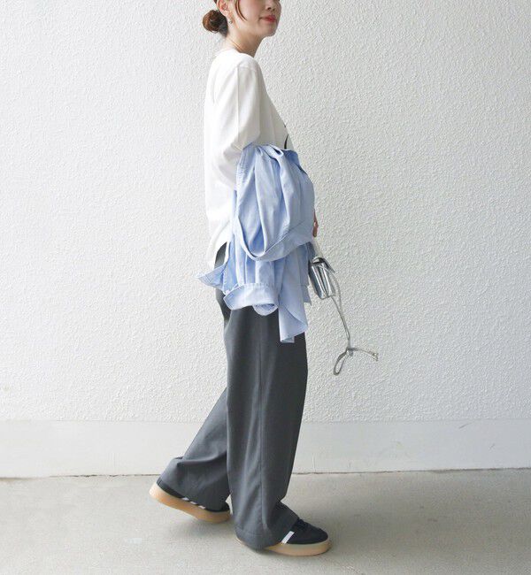 SHIPS for women「【WEB限定】バリエーション ロゴ プリント ロングスリーブ TEE」|Tシャツ・カットソー|