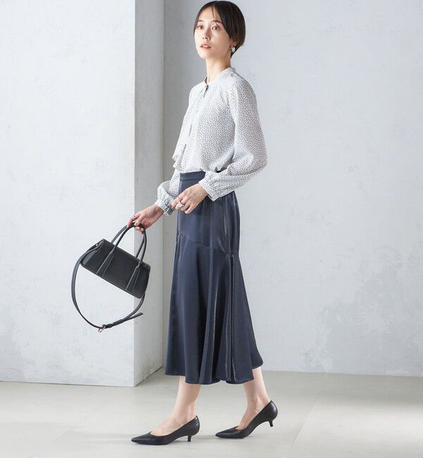 SHIPS for women「シャイニー サテン マーメイド スカート」|スカート|