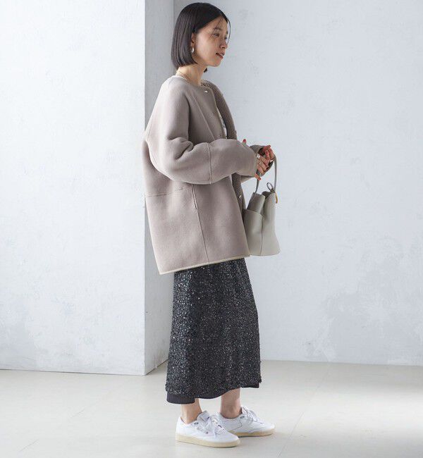 SHIPS for women「〈手洗い可能〉リバーシブル ボア &times; フリース ブルゾン」|ブルゾン・スタジャン|