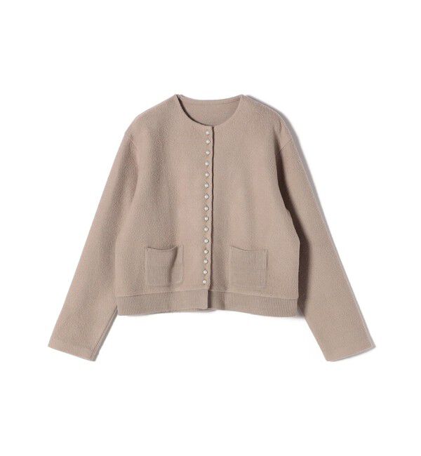 SHIPS for women「〈手洗い可能〉パール モチーフ ボタン ジャッカル カーディガン」|カーディガン|