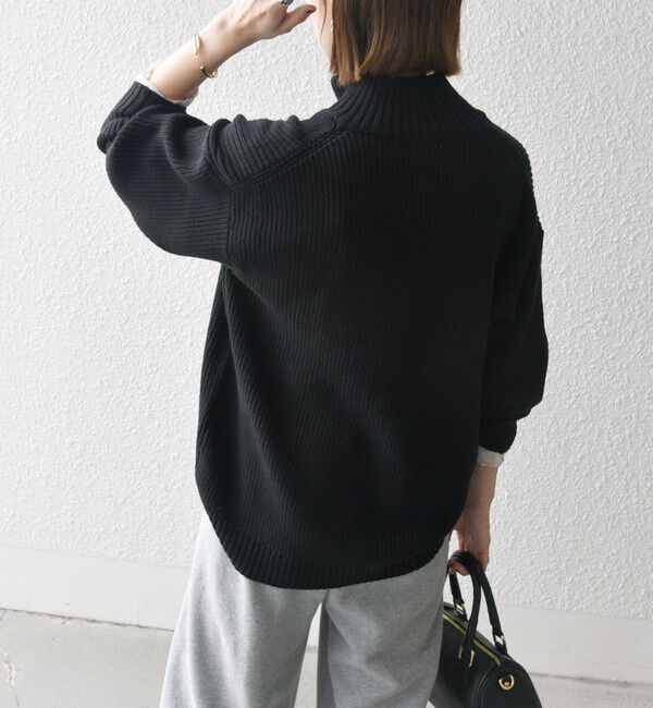 SHIPS any「SHIPS any:〈手洗い可能〉ハーフジップ 畦編み ドライバーズ ニット 25AW◇」|ニット・セーター|