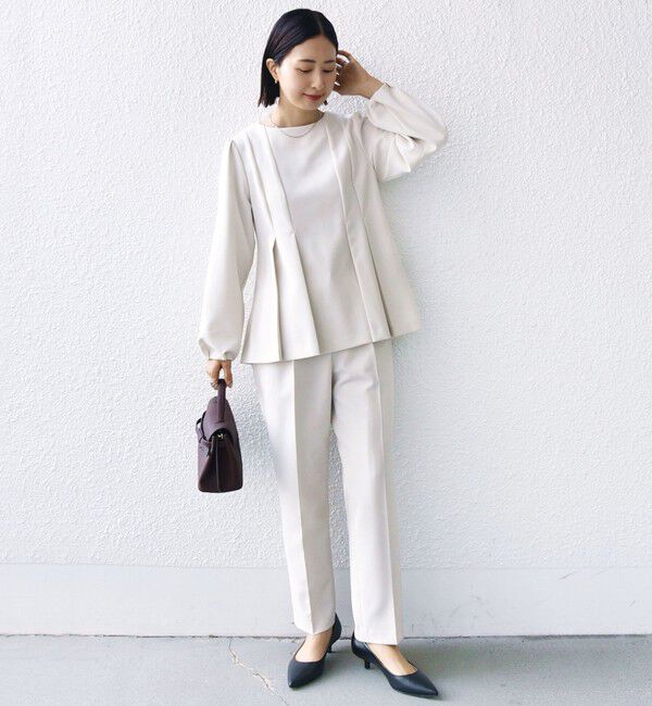 SHIPS for women「ダブル クロス ブラウス（セレモニー対応可）」|シャツ・ブラウス|