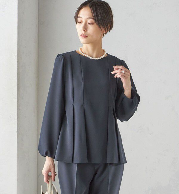 SHIPS for women「ダブル クロス ブラウス（セレモニー対応可）」|シャツ・ブラウス|