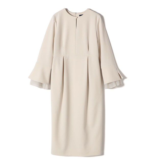 SHIPS for women「重ね着 デザイン ダブル クロス ワンピース（セレモニー対応可）」|ワンピース|