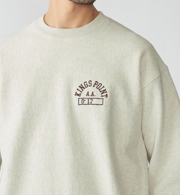 SHIPS「【SHIPS別注】KINGS POINT: ワンポイント ロゴ スウェット プルオーバー」|スウェット・ジャージ|