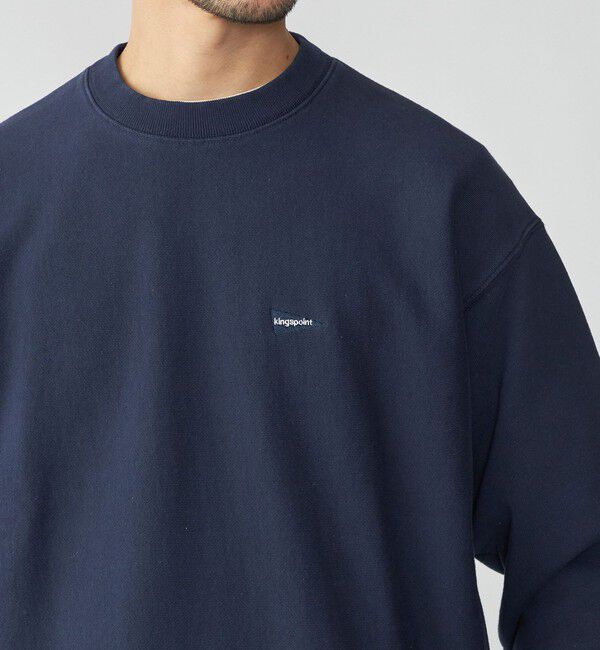 SHIPS「【SHIPS別注】KINGS POINT: ワンポイント ロゴ スウェット プルオーバー」|スウェット・ジャージ|