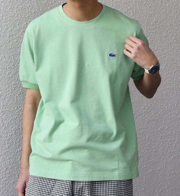 SHIPS any「【SHIPS any別注】LACOSTE: ワンポイント ロゴ ピケ クルーネック Tシャツ 25SS◇」|Tシャツ・カットソー|