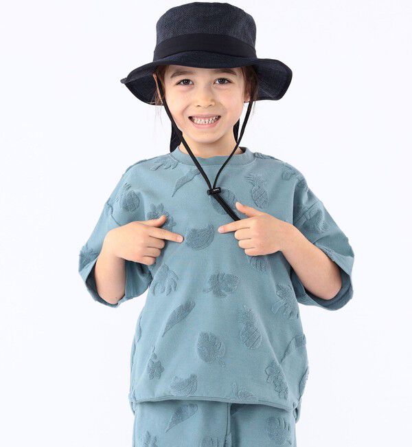 SHIPS KIDS「SHIPS KIDS:100～130cm / パイル ジャカード TEE」|Tシャツ・カットソー|